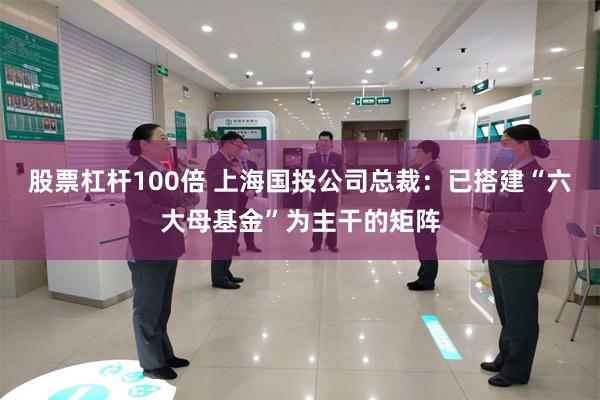 股票杠杆100倍 上海国投公司总裁：已搭建“六大母基金”为主干的矩阵