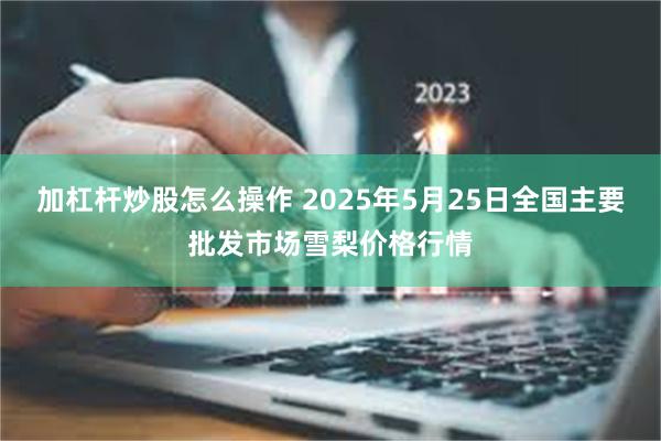 加杠杆炒股怎么操作 2025年5月25日全国主要批发市场雪梨价格行情