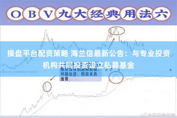 操盘平台配资策略 海兰信最新公告：与专业投资机构共同投资设立私募基金