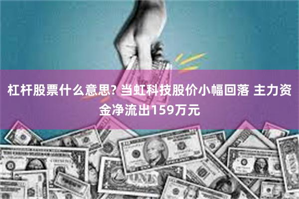 杠杆股票什么意思? 当虹科技股价小幅回落 主力资金净流出159万元